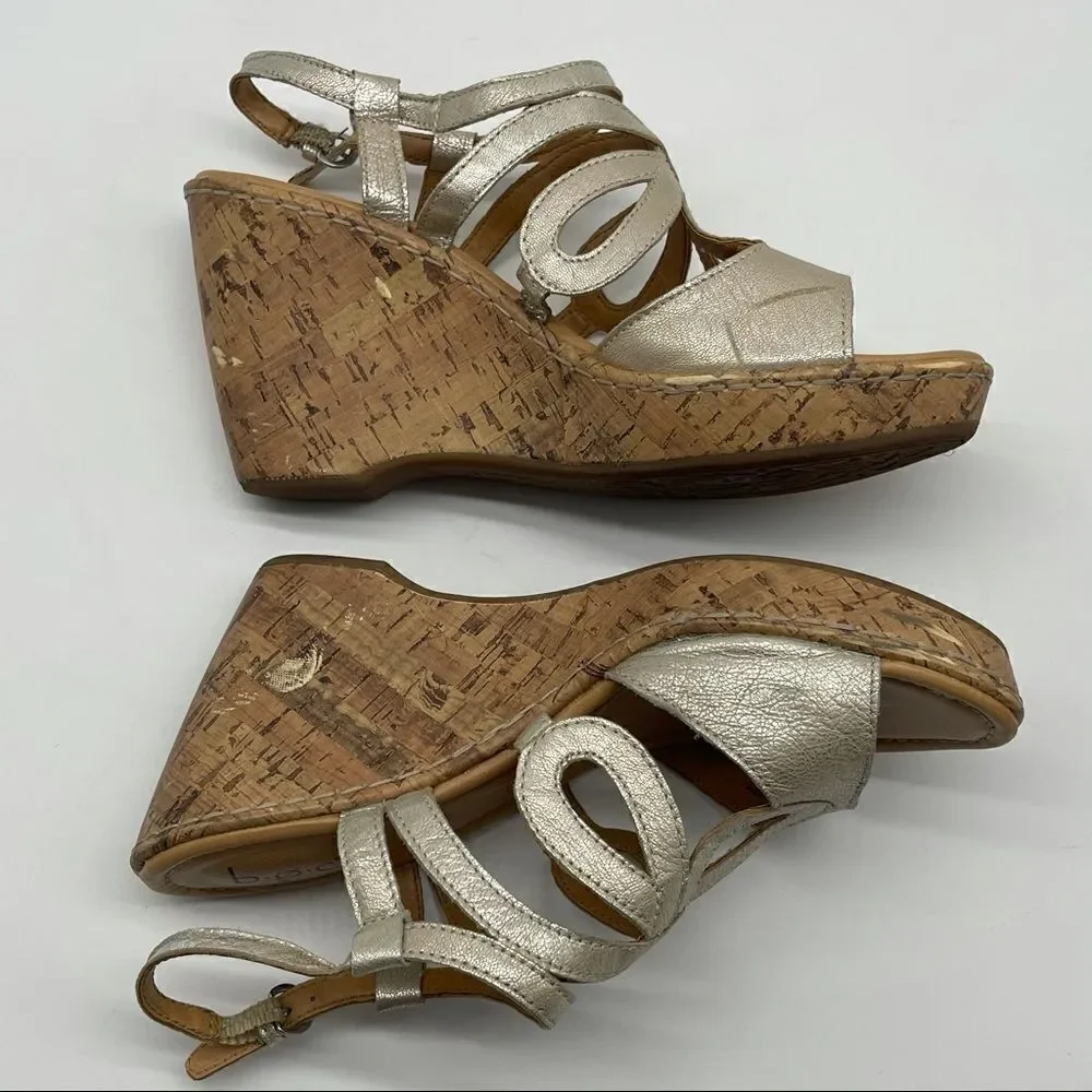 b.o.c. wedge sandals Sz 10M